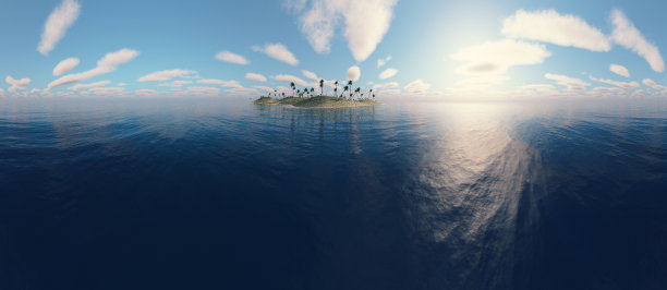 一个岛屿的全景图片下载