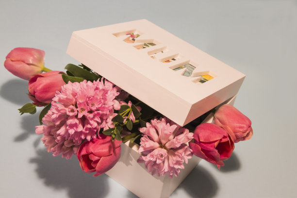 母亲节快乐，盒子里的花图片下载