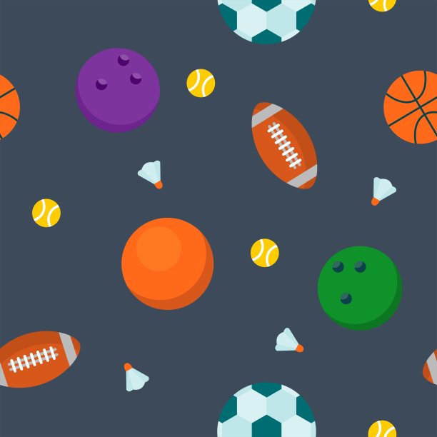 运动球无缝图案图片下载