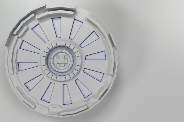 白色的未来科技背景与发光的线条图片下载