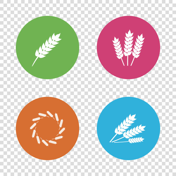 农业的图标。无谷蛋白符号。图片下载