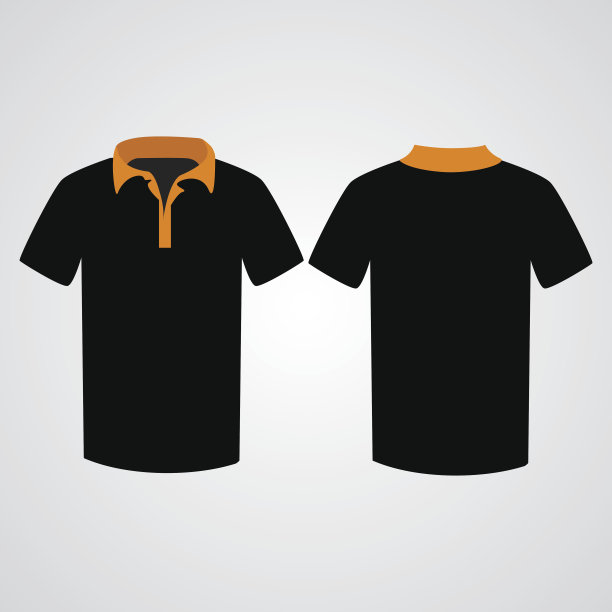 t恤模板正面和背面图片下载