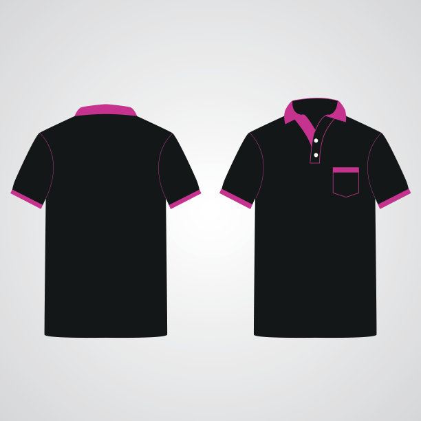 t恤模板正面和背面图片下载