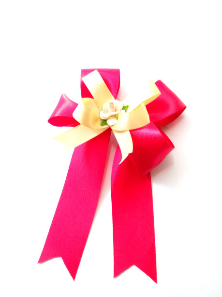 红色弓孤立在白色背景图片下载