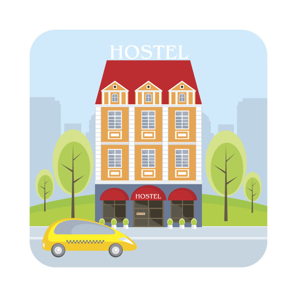 旅舍和大城市图片下载