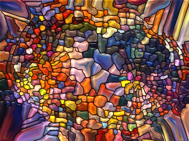 生动的彩色玻璃图片下载