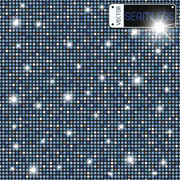 深蓝色闪亮轮无缝纹理背景。迪斯科，豪华，信息或网络平面设计概念。矢量图图片下载
