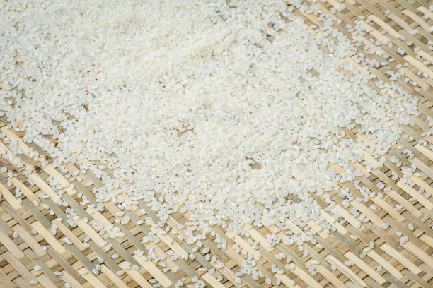 日本的米与竹编织图片下载