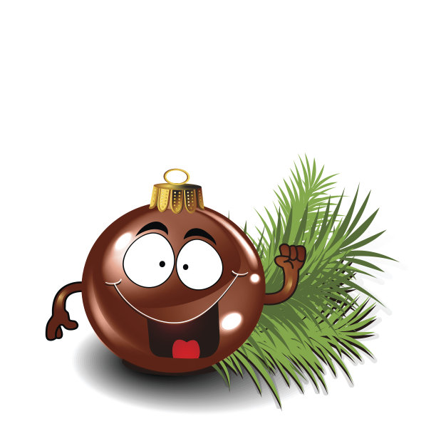 可爱的圣诞球向量。图片下载