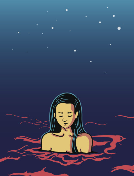 女孩在水里图片下载