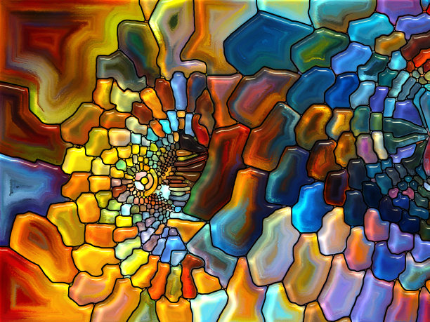 迈向数码彩色玻璃图片下载