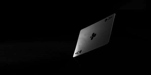 黑白扑克牌。图片下载