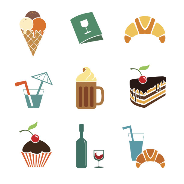 食物和饮料图标图片下载