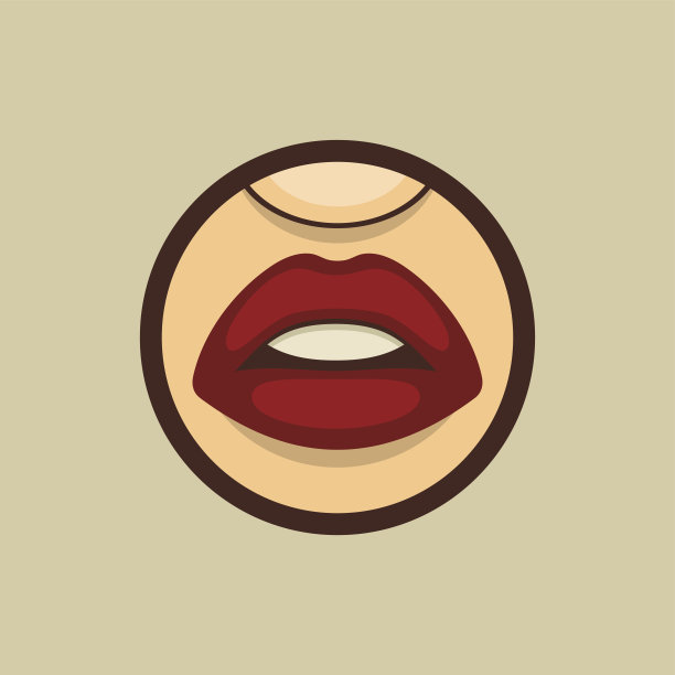 女人嘴与牙齿和嘴唇矢量图片下载