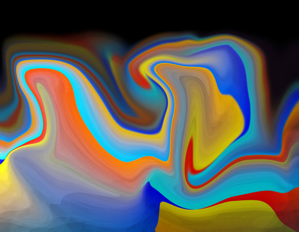 彩色迷幻液化背景图片下载