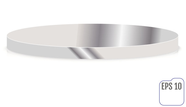 空空的颁奖台上，孤立在白色的背景上图片下载