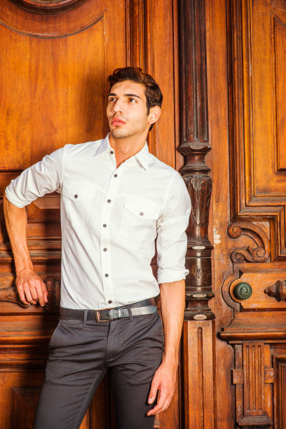 纽约美国青年的肖像图片下载