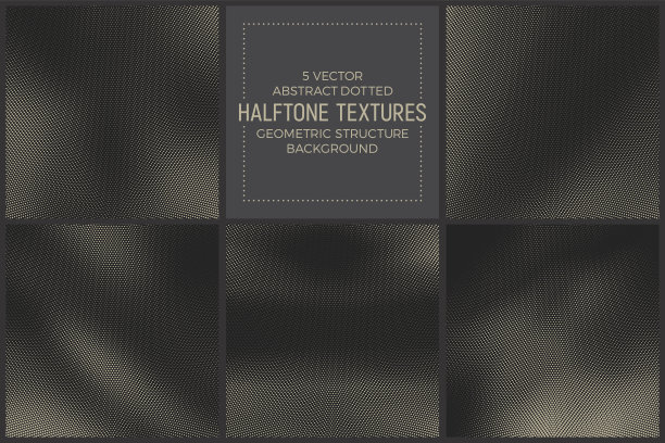 矢量抽象半色调纹理素材图片