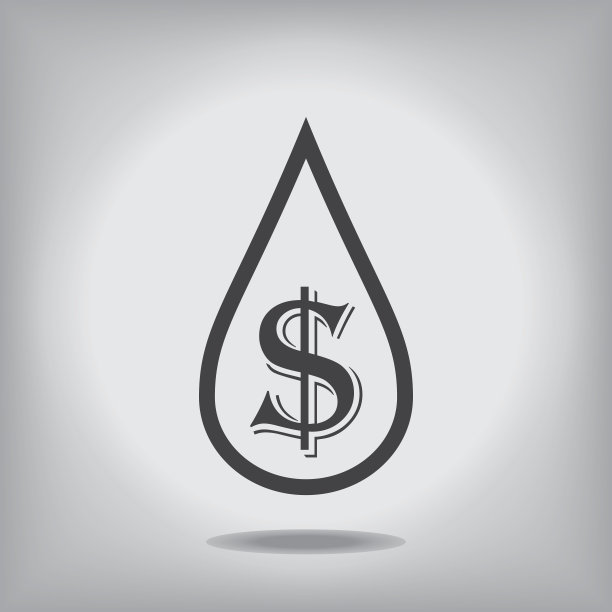 水滴美元图标图片下载