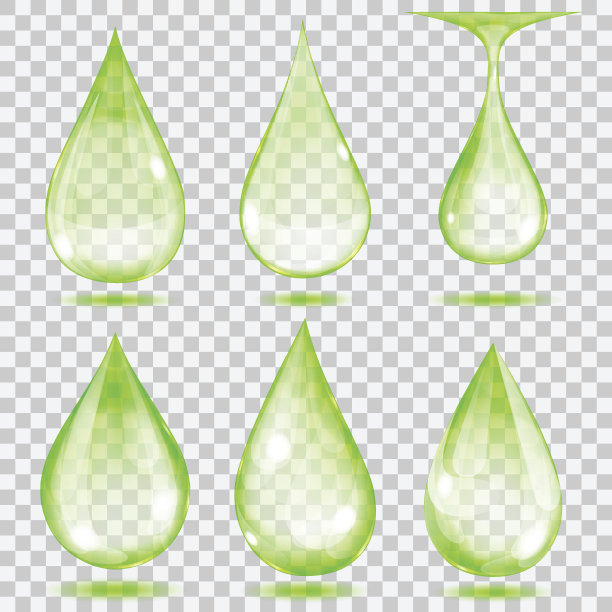 透明的绿色滴图片下载