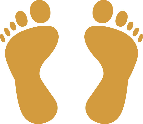 足迹轮廓图片下载