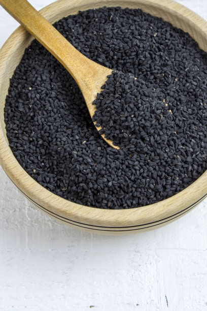 黑豆或黑孜然加勺图片下载