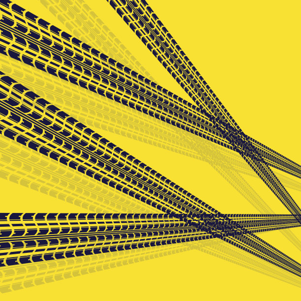 轮胎跟踪黄图片下载