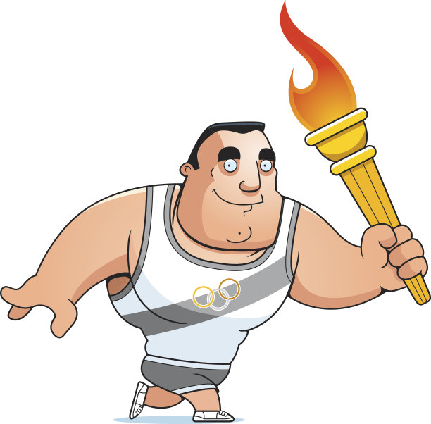 卡通。运动员走图片下载