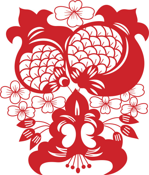 石榴(中国传统剪纸艺术)图片下载