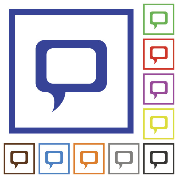 注释框的平面图标图片下载