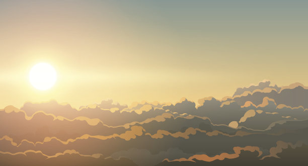 云上太阳图图片下载