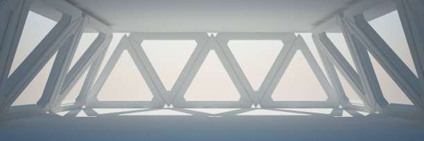 白色室内设计3D渲染图片下载