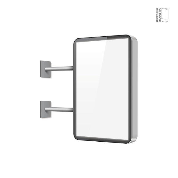 现实的矢量灯箱模板图片下载