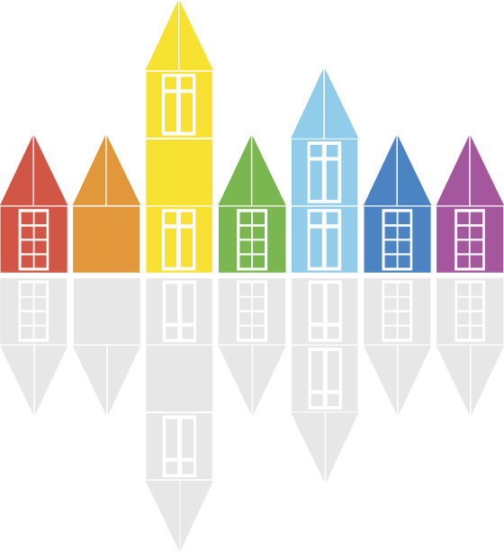 颜色的房子图片下载