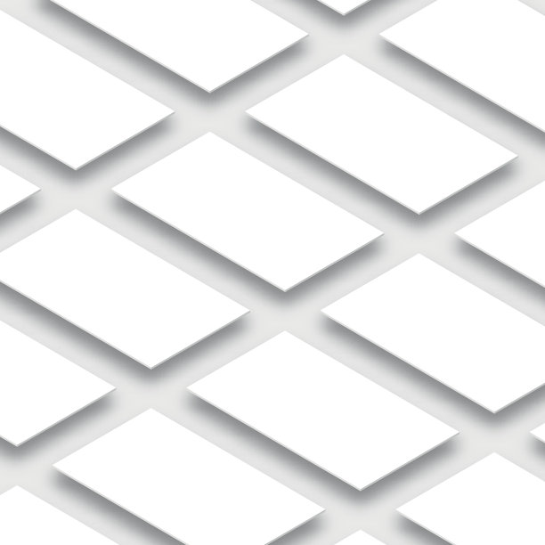 白色空矩形，垂直方向，应用模型，矢量图片下载