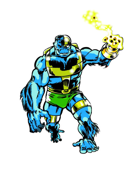 漫画书中的人物半机械人类人猿图片下载