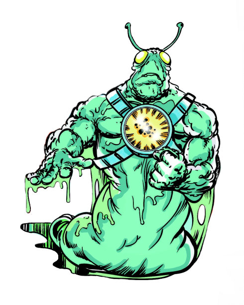 漫画书中的人物蛞蝓外星人图片下载