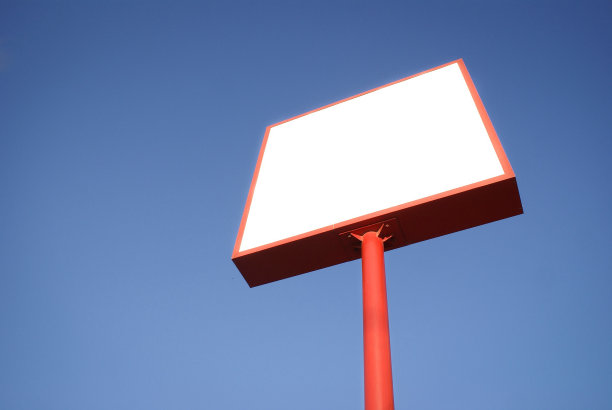 大空白的广告牌图片下载