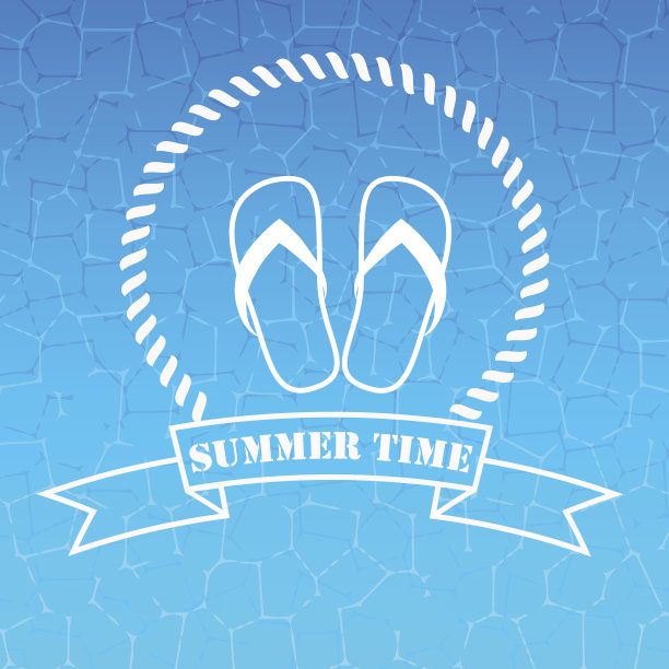 夏日蓝色背景图片下载