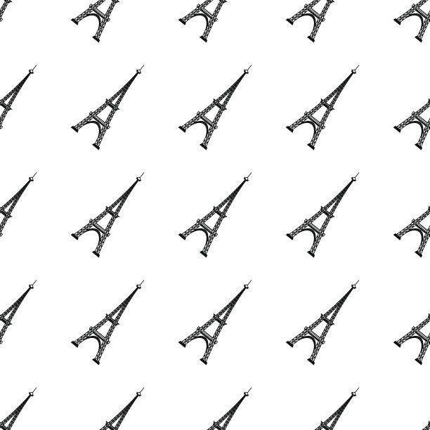 埃菲尔铁塔无缝背景图片下载