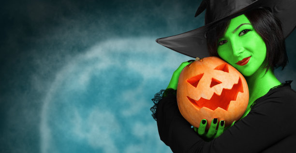 可爱的南瓜女巫图片下载