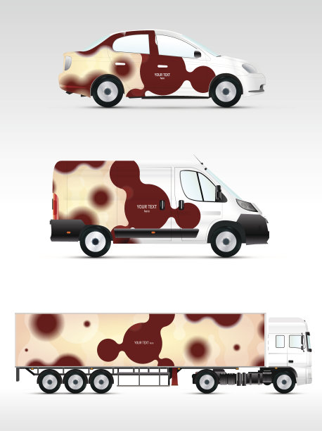 模板车辆的广告，品牌或企业身份。图片下载