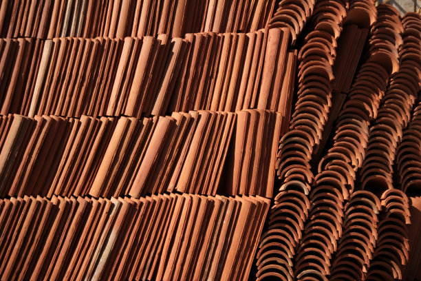 一堆红瓷砖图片下载