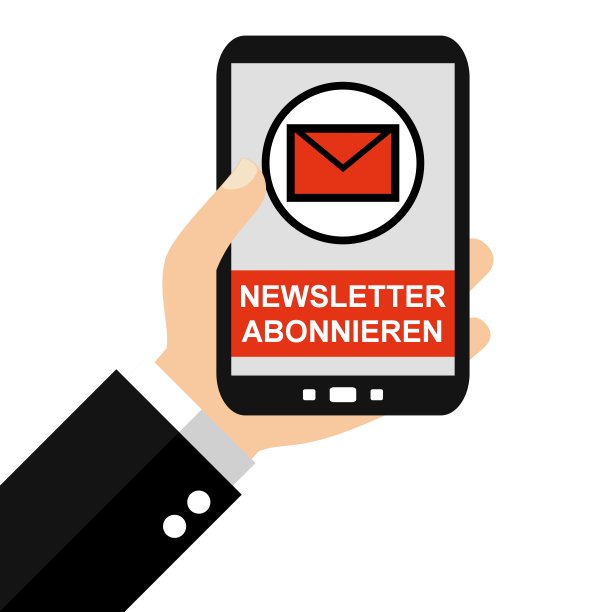 智能手机:德国通讯-平面设计图片下载