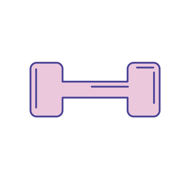 哑铃器械在健身房做锻炼图片下载