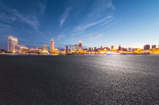 上海城市景观与城市道路图片下载