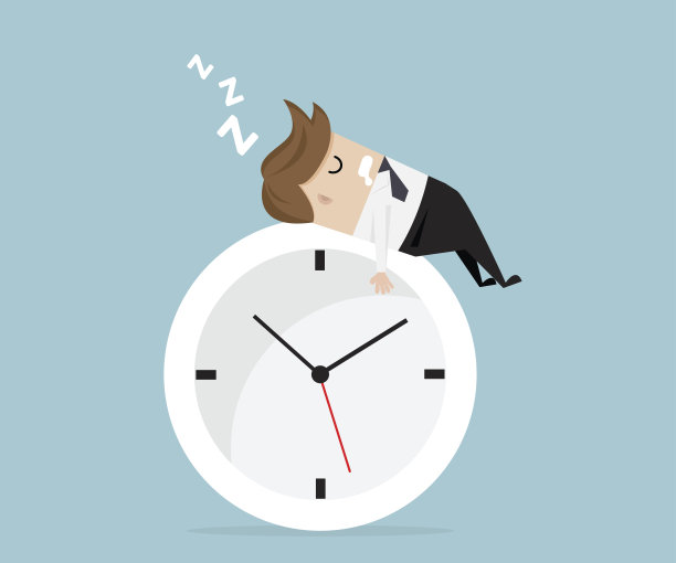 上班时间睡觉的商人素材图片