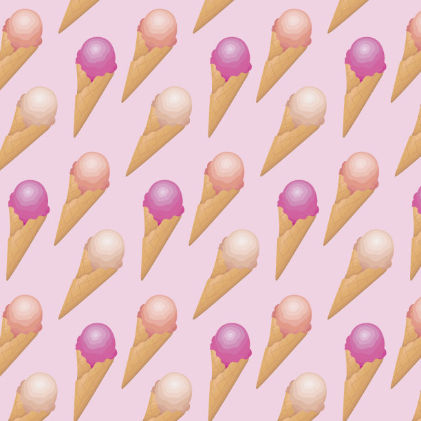 冰淇淋复古粉色背景图案。图片下载