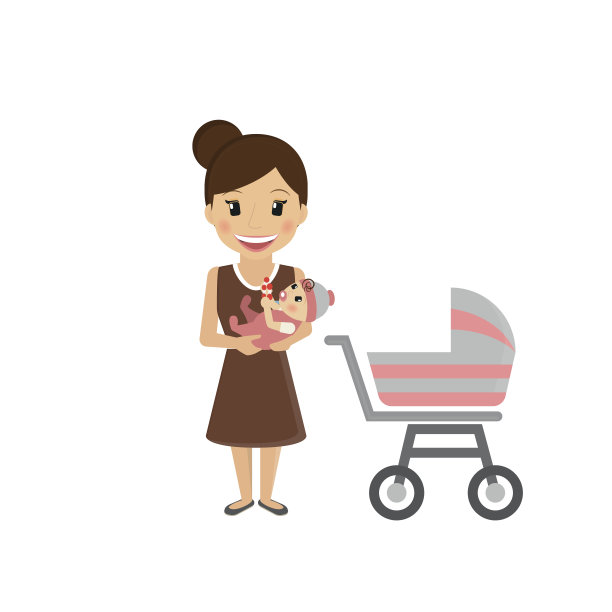 妈妈带着小宝宝图片下载