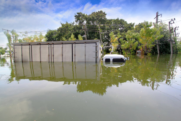 泰国普拉森他尼的纳瓦那空发生特大洪水图片下载